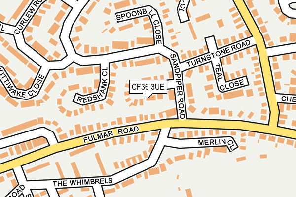 CF36 3UE map - OS OpenMap – Local (Ordnance Survey)