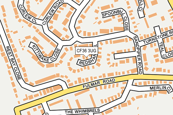 CF36 3UG map - OS OpenMap – Local (Ordnance Survey)