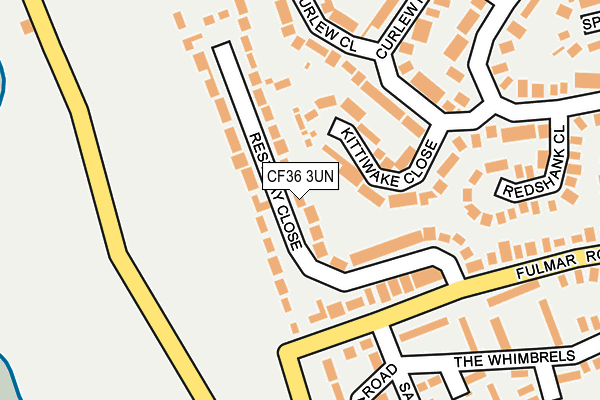 CF36 3UN map - OS OpenMap – Local (Ordnance Survey)