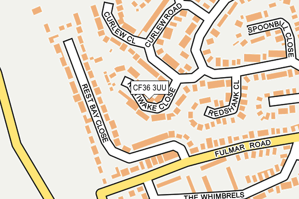 CF36 3UU map - OS OpenMap – Local (Ordnance Survey)