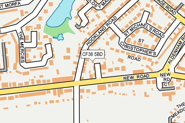 CF36 5BD map - OS OpenMap – Local (Ordnance Survey)