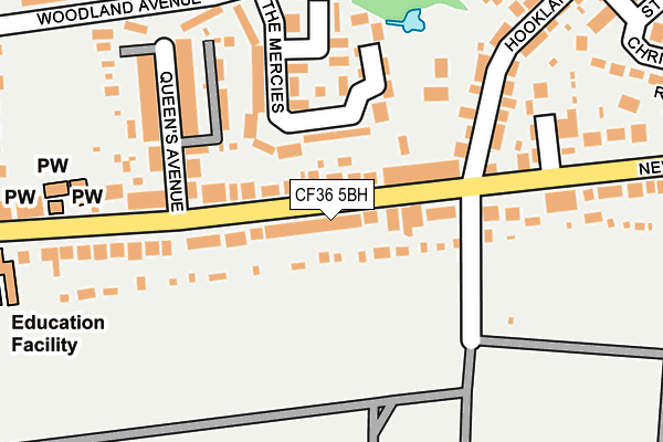 CF36 5BH map - OS OpenMap – Local (Ordnance Survey)