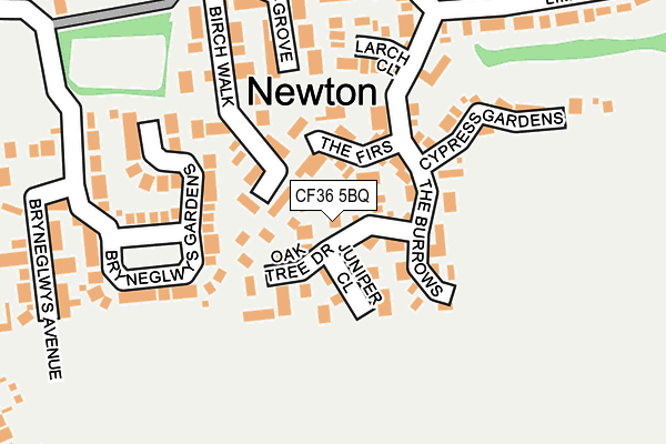 CF36 5BQ map - OS OpenMap – Local (Ordnance Survey)