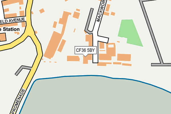 CF36 5BY map - OS OpenMap – Local (Ordnance Survey)