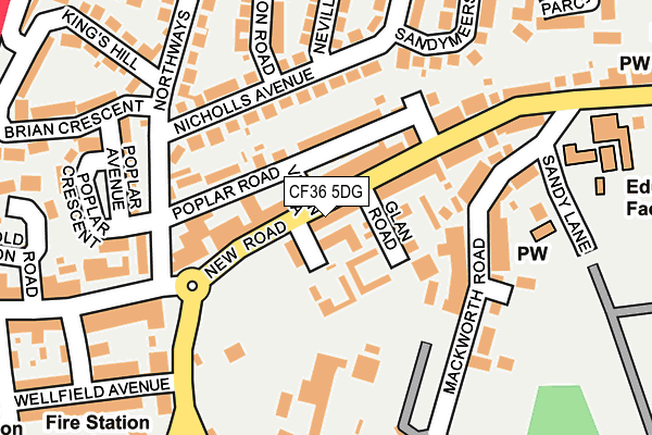 Map of PORTHCAWL MASONIC HALL COMPANY LIMITED at local scale