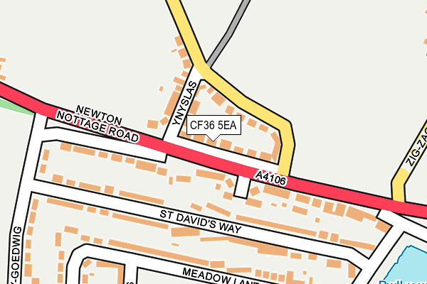 CF36 5EA map - OS OpenMap – Local (Ordnance Survey)