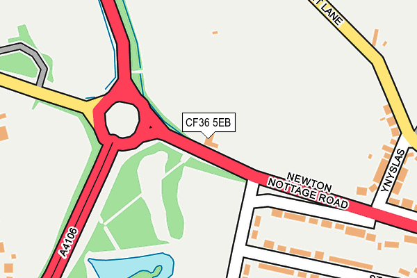 CF36 5EB map - OS OpenMap – Local (Ordnance Survey)