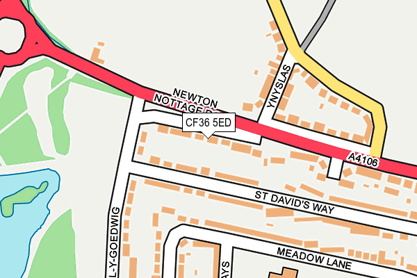 CF36 5ED map - OS OpenMap – Local (Ordnance Survey)