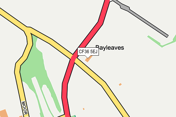 CF36 5EJ map - OS OpenMap – Local (Ordnance Survey)