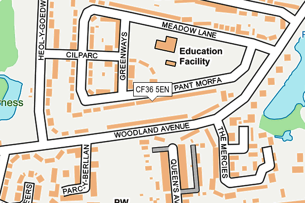 CF36 5EN map - OS OpenMap – Local (Ordnance Survey)