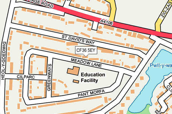 CF36 5EY map - OS OpenMap – Local (Ordnance Survey)