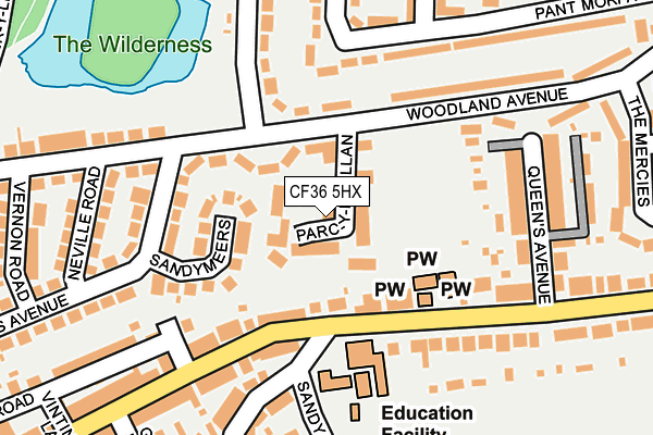 Map of ALL ABOUT HOLES LIMITED at local scale