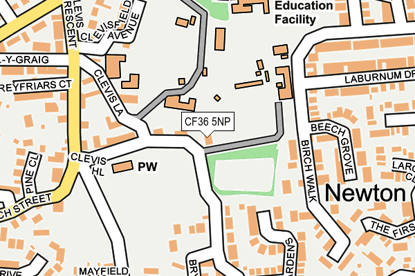 CF36 5NP map - OS OpenMap – Local (Ordnance Survey)