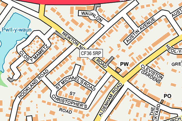 CF36 5RP map - OS OpenMap – Local (Ordnance Survey)