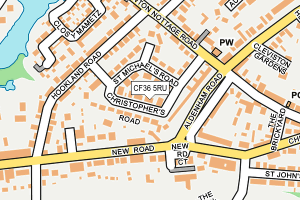 CF36 5RU map - OS OpenMap – Local (Ordnance Survey)