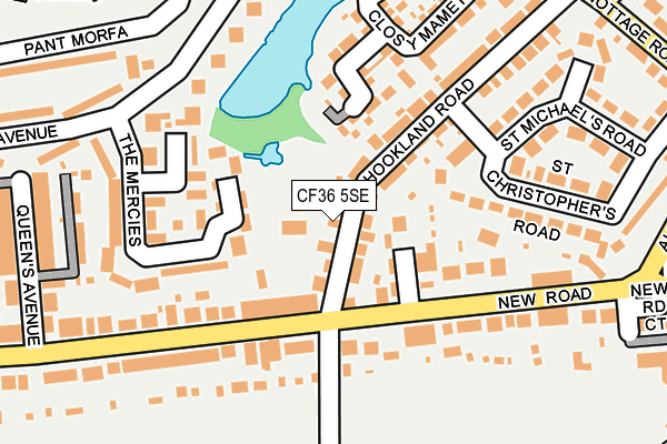 CF36 5SE map - OS OpenMap – Local (Ordnance Survey)