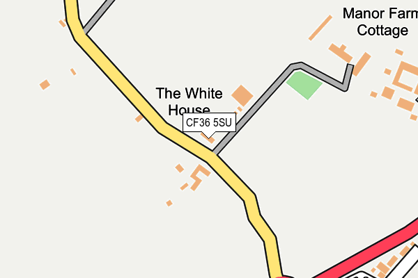 CF36 5SU map - OS OpenMap – Local (Ordnance Survey)