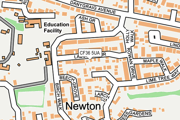 CF36 5UA map - OS OpenMap – Local (Ordnance Survey)