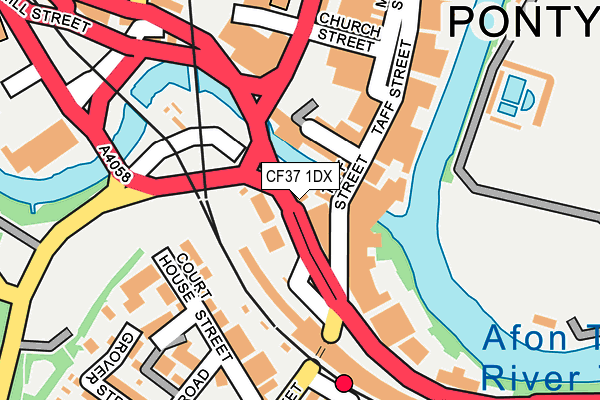 CF37 1DX map - OS OpenMap – Local (Ordnance Survey)