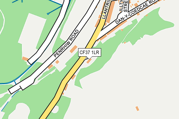 CF37 1LR map - OS OpenMap – Local (Ordnance Survey)