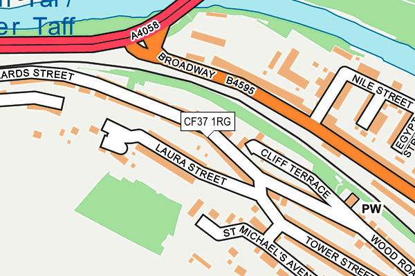 Map of JON THE VAN MAN LTD at local scale