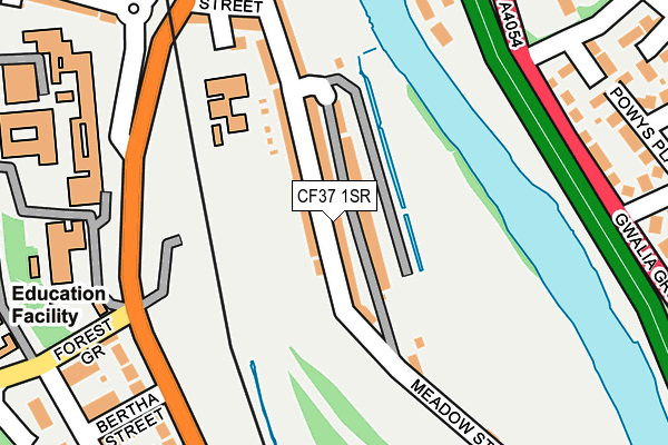 CF37 1SR map - OS OpenMap – Local (Ordnance Survey)