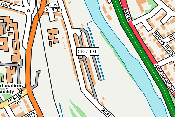 CF37 1ST map - OS OpenMap – Local (Ordnance Survey)