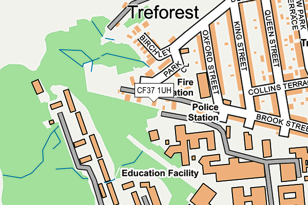 CF37 1UH map - OS OpenMap – Local (Ordnance Survey)