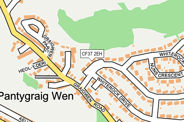 CF37 2EH map - OS OpenMap – Local (Ordnance Survey)