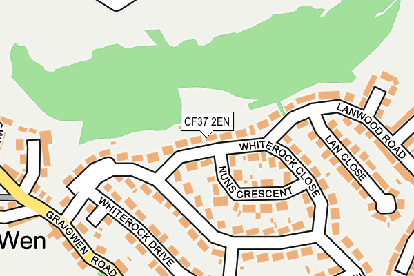 CF37 2EN map - OS OpenMap – Local (Ordnance Survey)
