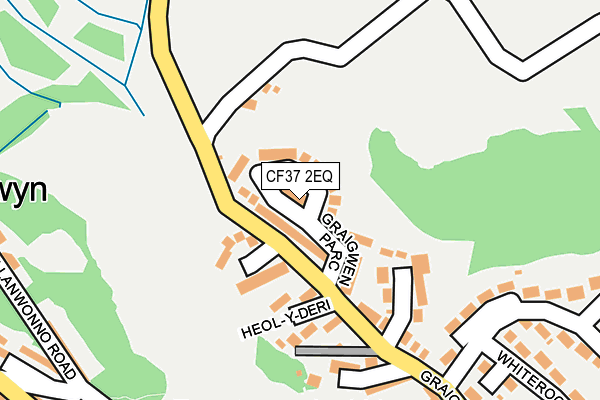 CF37 2EQ map - OS OpenMap – Local (Ordnance Survey)