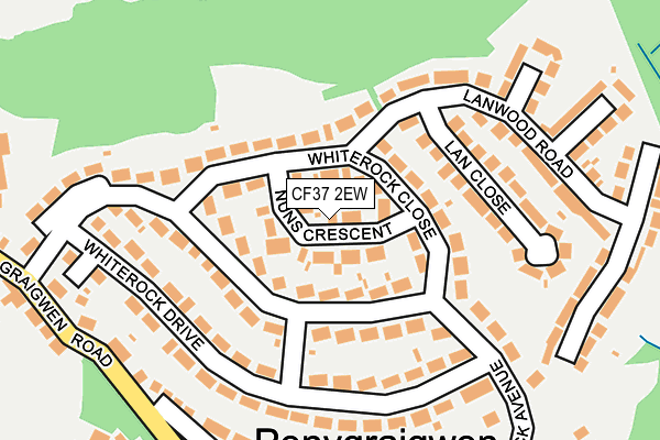 Map of LLWYNCELYN DEVELOPMENTS LIMITED at local scale
