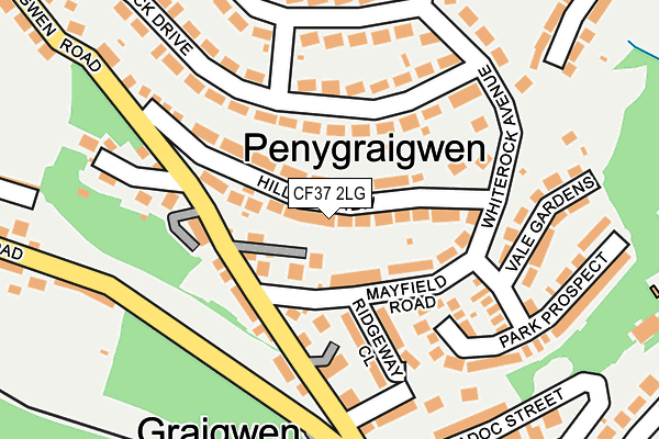 Map of GROWING SPACE PONTYPRIDD C.I.C. at local scale