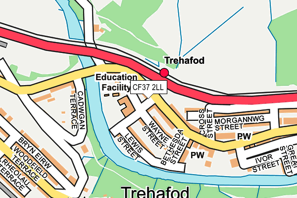 Map of MORGAN T VOWLES LIMITED at local scale