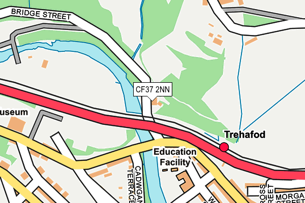 CF37 2NN map - OS OpenMap – Local (Ordnance Survey)