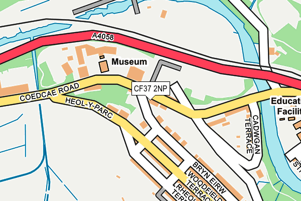 CF37 2NP map - OS OpenMap – Local (Ordnance Survey)