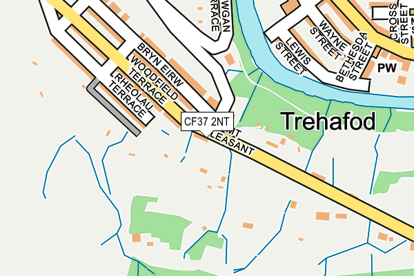 CF37 2NT map - OS OpenMap – Local (Ordnance Survey)