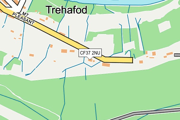 CF37 2NU map - OS OpenMap – Local (Ordnance Survey)