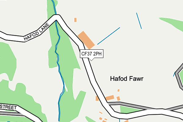 CF37 2PH map - OS OpenMap – Local (Ordnance Survey)