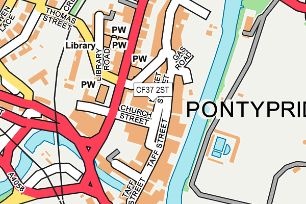 Map of A&S (PONTY) LIMITED at local scale