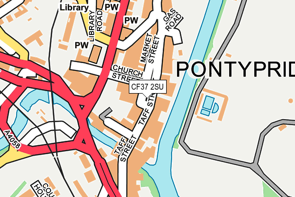 CF37 2SU map - OS OpenMap – Local (Ordnance Survey)