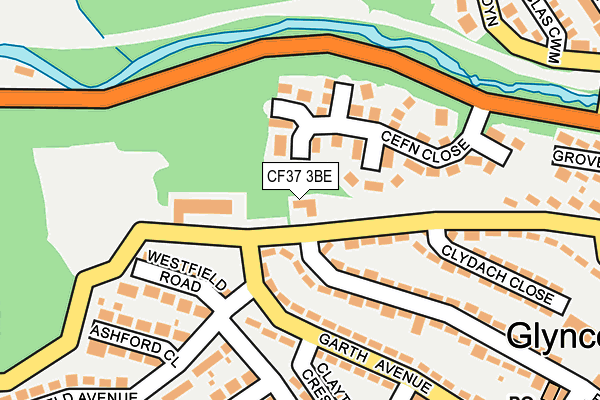 CF37 3BE map - OS OpenMap – Local (Ordnance Survey)