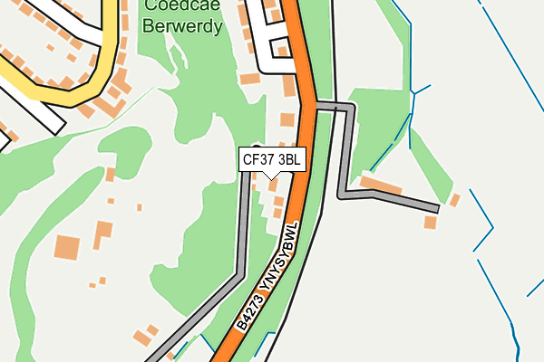 CF37 3BL map - OS OpenMap – Local (Ordnance Survey)