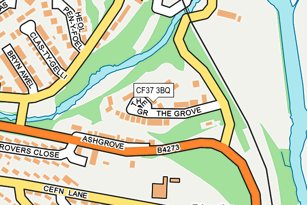 CF37 3BQ map - OS OpenMap – Local (Ordnance Survey)