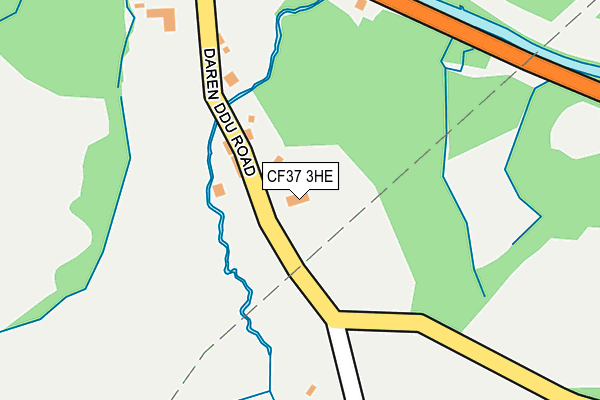 CF37 3HE map - OS OpenMap – Local (Ordnance Survey)