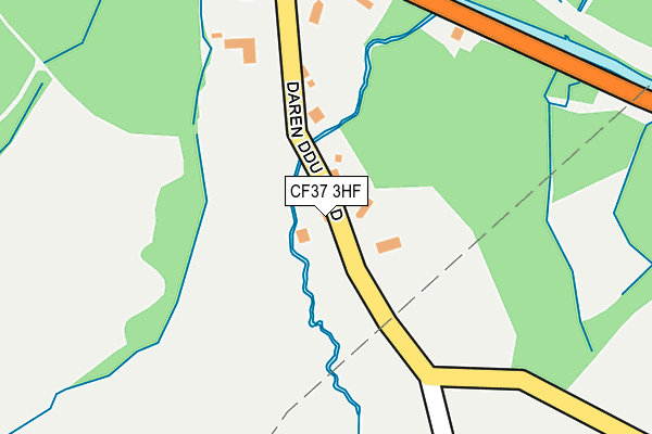 CF37 3HF map - OS OpenMap – Local (Ordnance Survey)