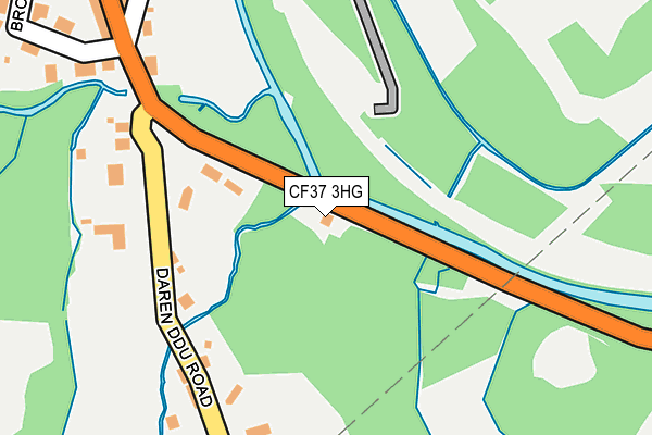 CF37 3HG map - OS OpenMap – Local (Ordnance Survey)