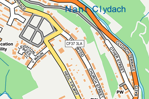 CF37 3LA map - OS OpenMap – Local (Ordnance Survey)