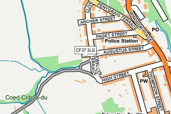 CF37 3LG map - OS OpenMap – Local (Ordnance Survey)