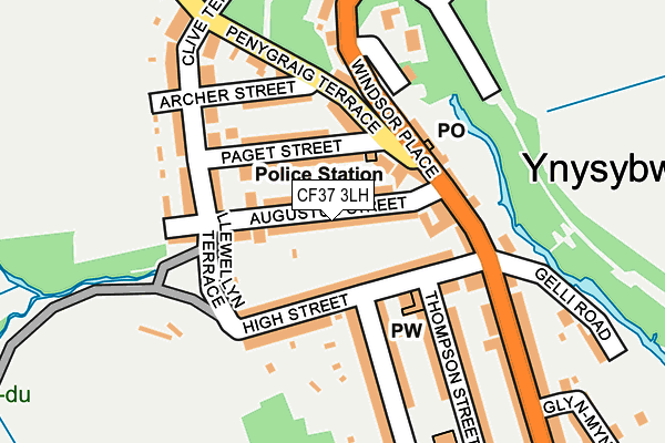CF37 3LH map - OS OpenMap – Local (Ordnance Survey)